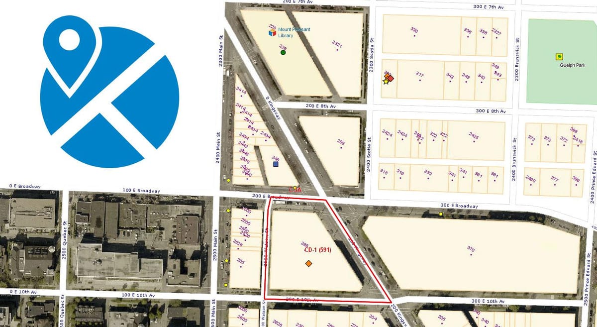 vanmap وینکوور شہر