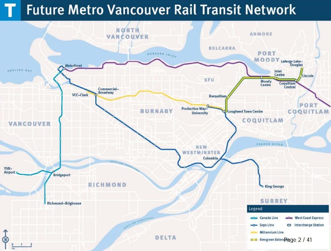 نقشہ کے burnaby skytrain کی طرف اشارہ