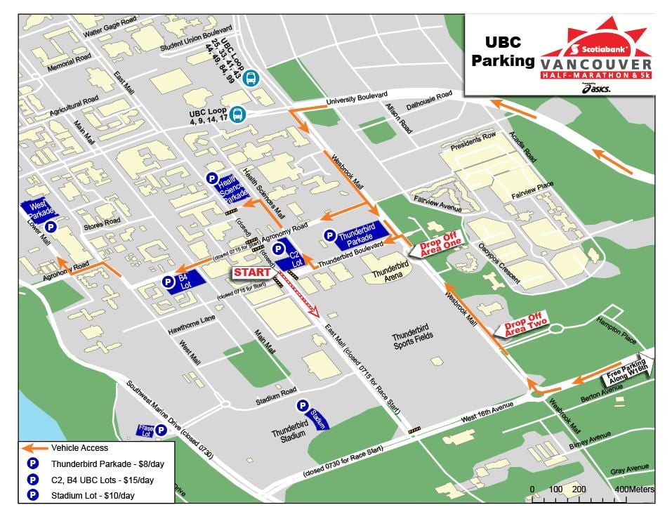 نقشہ کے ubc پارکنگ