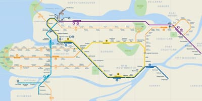 وان skytrain کی طرف اشارہ نقشہ