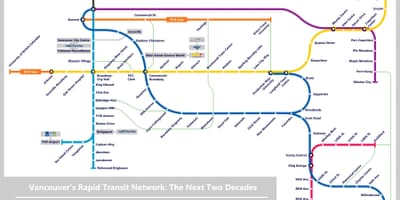 کا نقشہ وینکوور lrt 