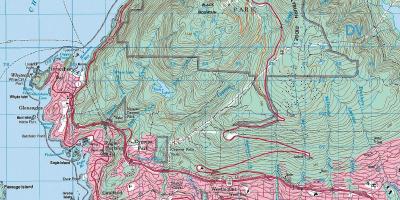 کا نقشہ وینکوور topographic